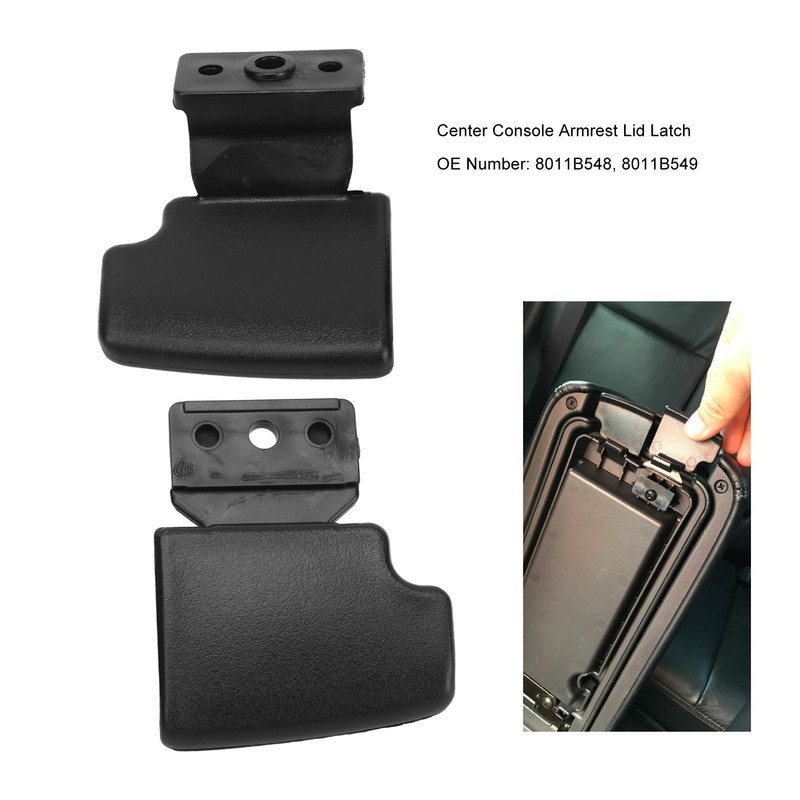 2Pcs Center Console Armrest Lid Latch 8011B548 Replacement for Mitsubishi
