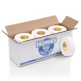 Howies White Hockey Tape | White Cloth Stick & Bat Tape for Hockey, Lacrosse, Baseball, Sports | Strong Grip, Durable, Long-Lasting | Made in USA (12 Pack)