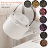Durable Small Kaolin Ceramic Teapot (27 oz) - Heat Resistant