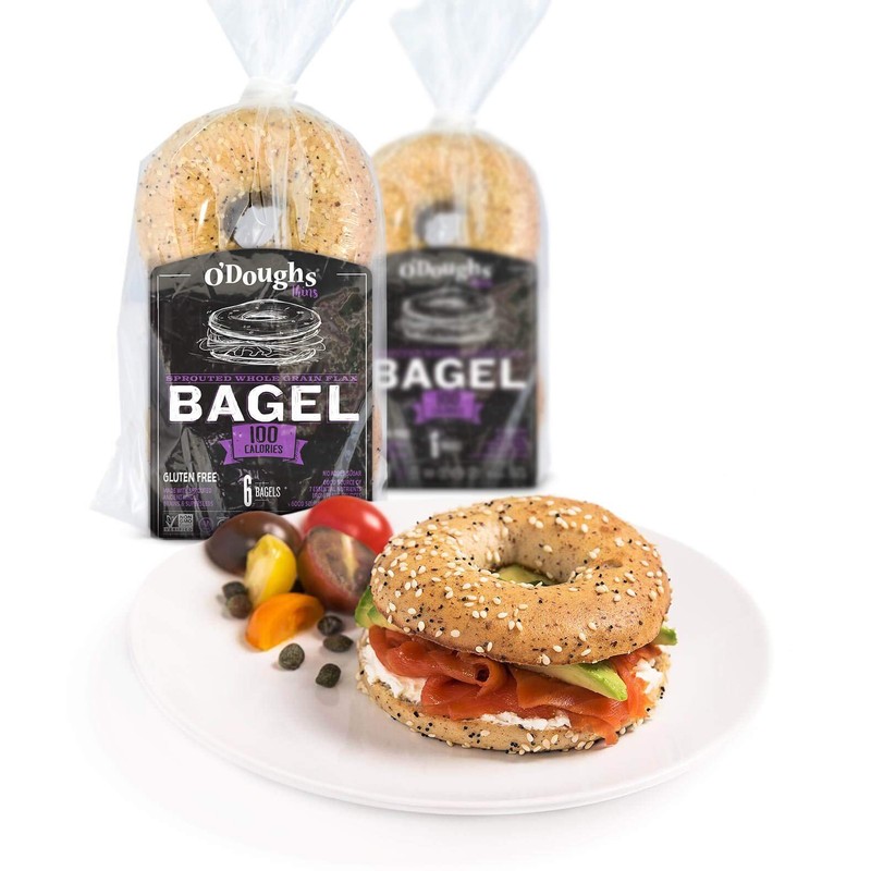 O'Dough Thins Gluten Free Bagels, Sprouted Whole Grain Flax, 100