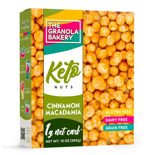 TGB Cinnamon Macadamia Nuts | 1g Net Carb Keto Snack