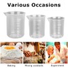6 Pcs Small Measuring Cups, 50/100/150ml Transparent Measuring Jugs, Graduated