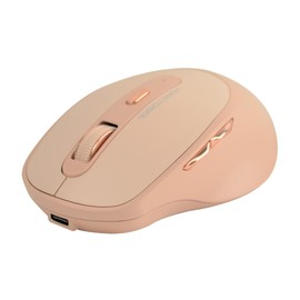 PERFECTCHOICE Perfect Choice Mouse Inalámbrico Clic Silencioso Recargable de Carga Rapida Tipo C dpi 1600 Clix (Rosa)