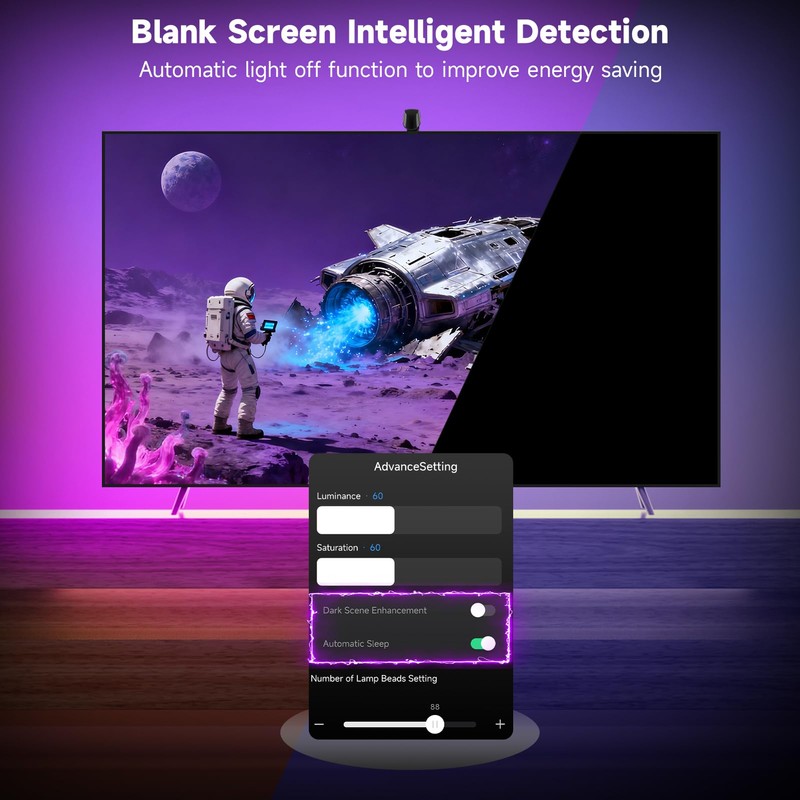 FFJ TV Backlight, 18ft RGB LED Strip Lights that Change