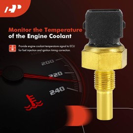 A-Premium Engine Coolant Temperature Sensor [2 Pins] Compatible with Volkswagen Passat 1998 1999 2000 2001