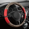 Road Comforts Leopard Steering Wheel Cover - Made with PVC