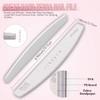 Makartt Zebra Nail Files 100 180 Grit for Poly Nail