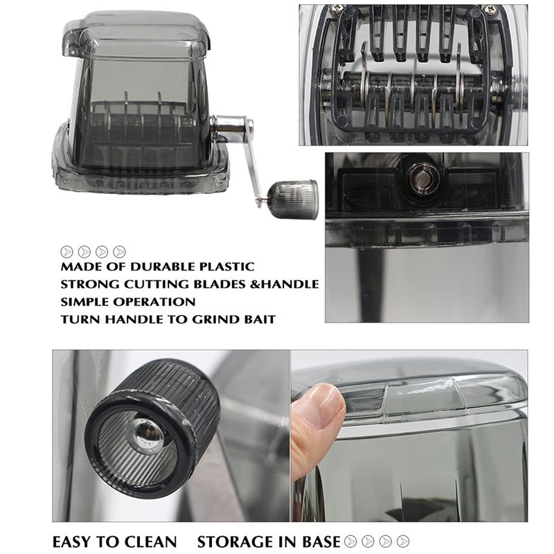Alomejor Hand Crank Manual Boilie Ice Crusher, Kitchen Bar Ice