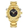 NAVIFORCE Men Sport Outdoor Waterproof Electronic Movement Analog Wristwatch (Gold)