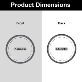 4pcs 3in Blender Rubber Sealing Gaskets, Blender Lid Seal O-Ring Replacement Parts Durable Sealing Gasket Compatible with Ninja BC151 Series Lid Accessories