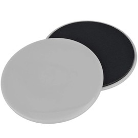 Dual Sided Core Sliders,Exercise Gliding Discs for Abdominal & Full Body Workout, Use on Carpet & Hardwood Floors,Cross Training Sliders for Men Women(Grey)