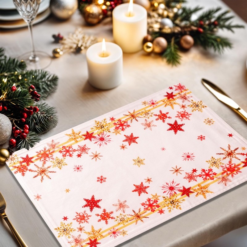 Maison d'Hermine 100% Cotton Set of 4 Placemats for Dining