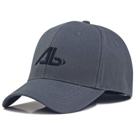 Lopis Men's Cap, Large Size, Deep Bowl, 24.0 - 27.2 inches (61 - 69 cm), Popular, Stylish, Cool, Long Brim , Hat, Sunshade, Size: XL, AB Gray × Black, XL