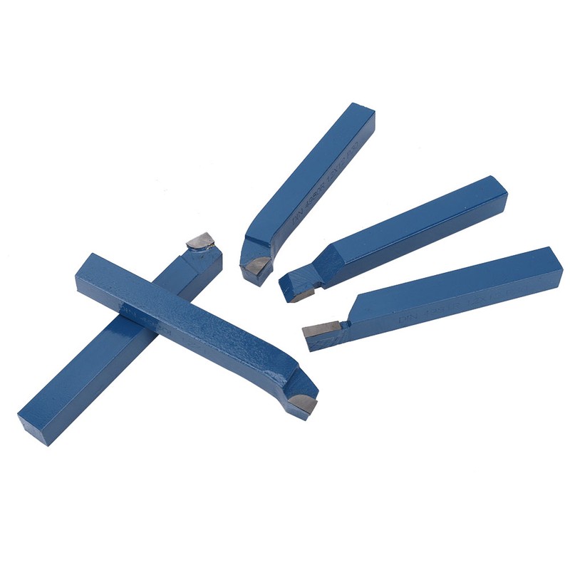 5pcs Lathe Tool Carbide Tipped Weld Turning Tool Set Machine