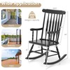 Giantex Outdoor Wood Rocking Chair - Patio Rocking Chair with