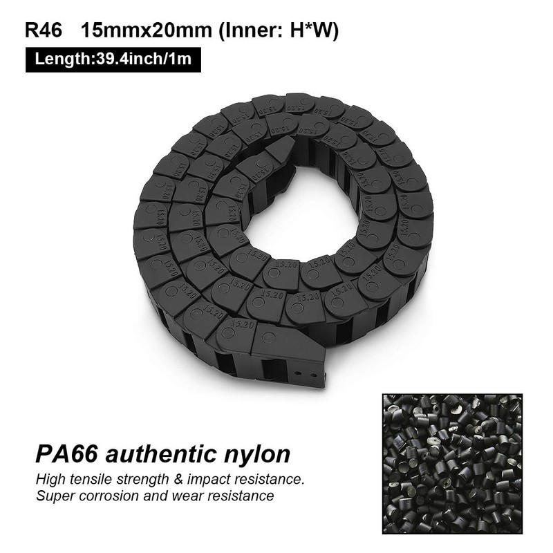 LMioEtool R46 15mm x 20mm(Inner H x Inner W) Black