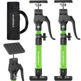KILOUPOLE Cabinet Jack Support Pole, 15.8-23.6 Inches Steel Telescopic Quick Support Rod, Third Hand Tool Support System, Drywall Jack, Cargo Bars, 200 LB Capacity, 2-Pack