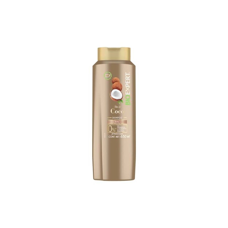 Bioexpert Shampoo Brillo con coco 650 ml
