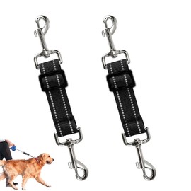 2 Pcs Black Dog Collar Clips, Durable Adjustable Dog Collar Connector, Essential Safety Accessory For Pets, Universal Compatibility Reliable
