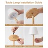 Outdoor Waterproof Table Lamp for Patio, Small Cordless Battery-Operated Lamp,