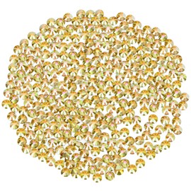 Novani Rhinestones 3000Pcs Flatback Crystal Round Loose Gemstones Glass Rhinestones for Crafts Makeup Nail Art Clothes Shoes DIY Decorations(SS8, 2.3-2.5mm,MetalSunlight)