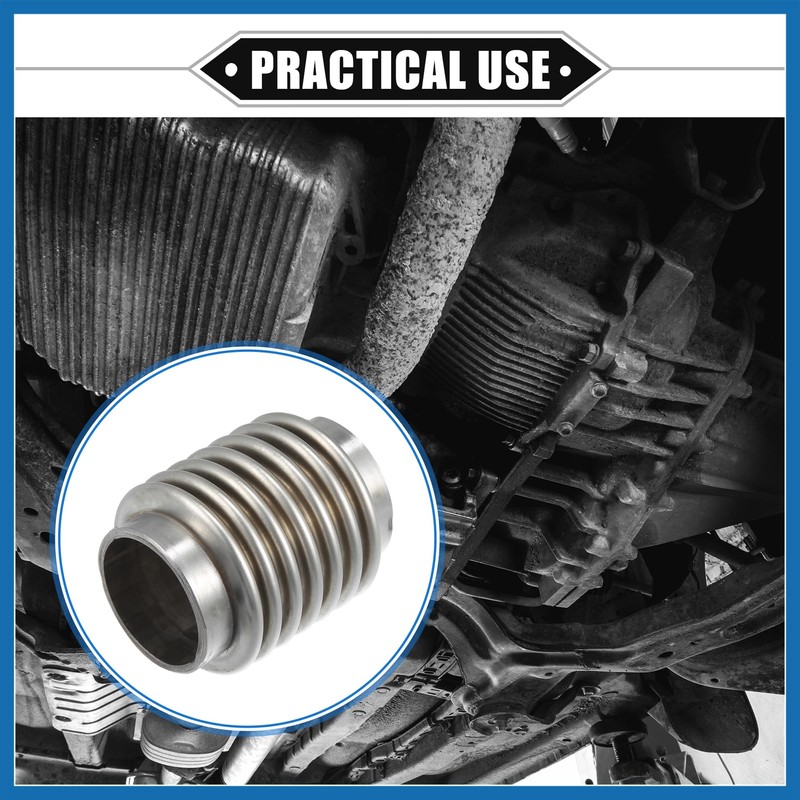 A ABSOPRO Car Exhaust Flexible Pipe, 38x70mm 1.5"x2.76" Exhaust Flex