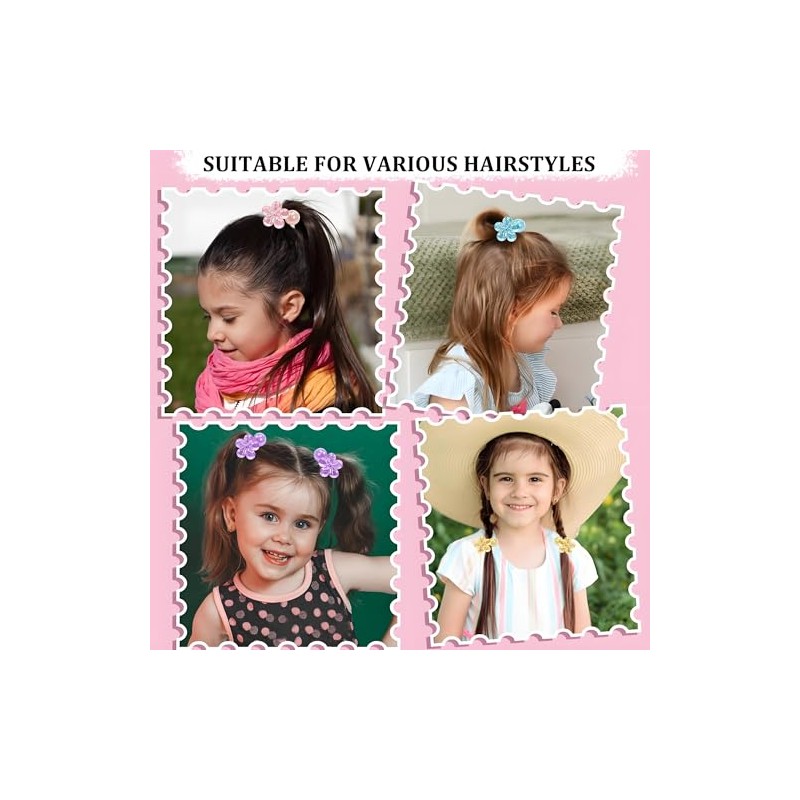 12 Gomas para El Pelo con Bolitas para Niñas Pequeñas,