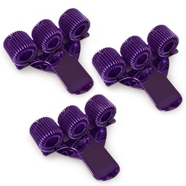 Ashton and Wright - Triple Metal Pen Holder with Pocket Clip - Ideal for Doctors, Nurses, Pilots - [Pack of 3] - Purple