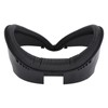 VR Face Pad Black Raised PU Leather Sweat Proof Light