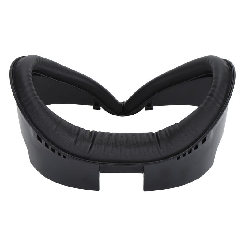 VR Face Pad Black Raised PU Leather Sweat Proof Light