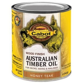 Cabot Transparent Honey Teak Oil-Based Natural Oil/Waterborne Hybrid Australian Timber Oil 1 qt.