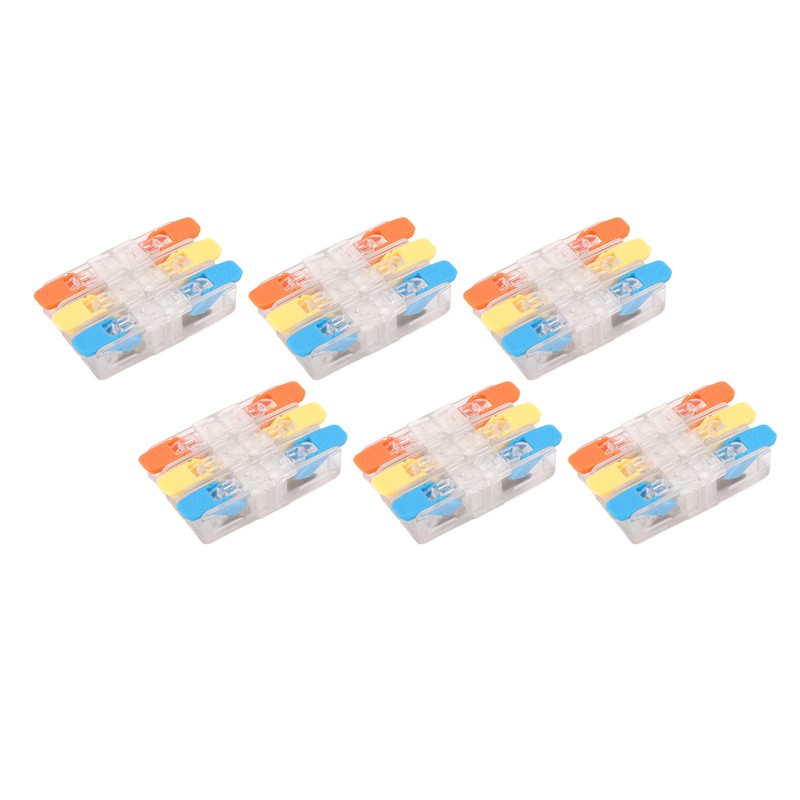 10Pcs Lever Wire Connector Electrical Quick Wiring Connect Inline Splicing