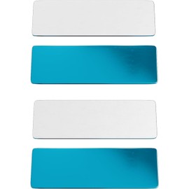 LIGHTULIFE Under Cabinet Lights Magnetic stickys 4PCS - Replacement Magnetic Strips with Adhesive Backing for Under Cabinet Lighting Universal Blue Iron Sheet for Cabinet Lighting(Non-Magnetic