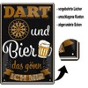 schilderkreis24 Funny Saying "Dart und Bier das Gönn ich Mir"