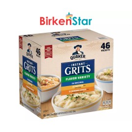 Quaker Instant Grits, Variety Pack (45.4 oz., 46 pk.) Great Price