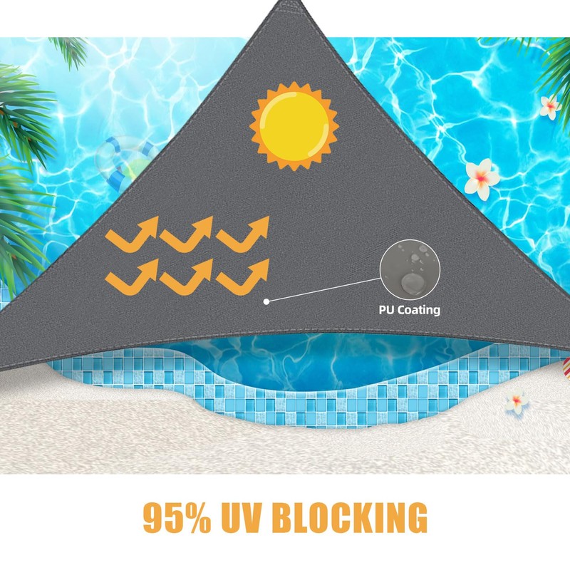 HOMPER 3 x 3 x 4.3 m Triangular Breathable Premium