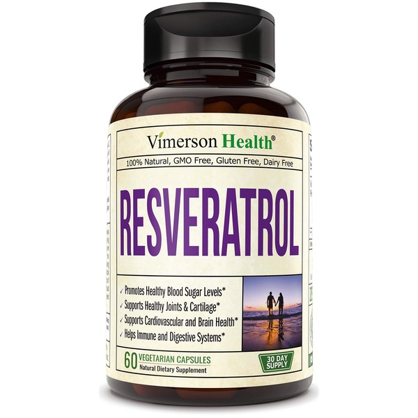 Resveratrol (Japanese Knotweed) Supplement 650 milligrams. Antioxidant Properties. Quercetin, Green Tea, Grape Seed Extract. Trans Resveratrol. Promotes Healthy Aging, Cardiovascular Health. Vegan