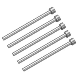 uxcell 5Pcs Straight Ejector Pins, 5.5mm (0.22") Dia. SKD61 Round Tip Punch 100mm (4") Long for Mechanical Maintenance