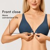 DELIMIRA Women's Front Closure Bras Seamless Plus Size Plunge Underwire