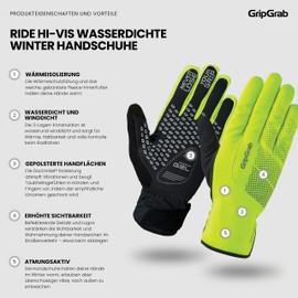 GripGrab Thermal Winter Cycling Gloves, Warm, Waterproof and Windproof