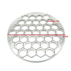 AIMALL 37-Hole Dumpling Mould Maker, 9.84in Aluminum Ravioli Mold, Pelmeni Pierogi Kitchen DIY Tool for Homemade Dumplings, Easy-to-Use Non-Stick Surface, Durable Design