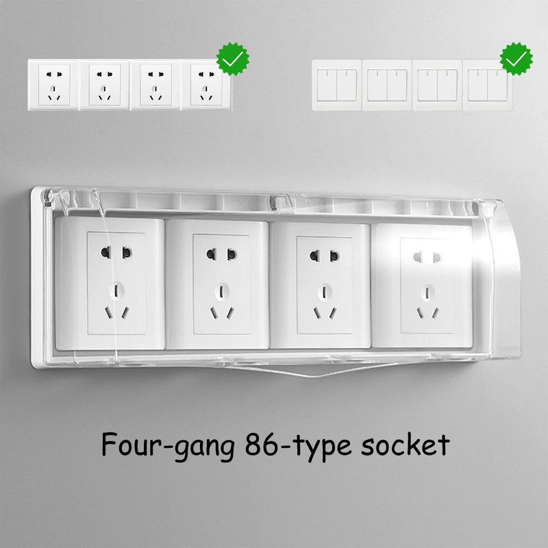CTForest Transparent socket cover, wall switch socket, protect the socket