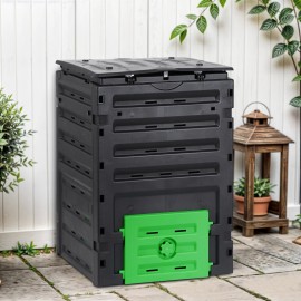 Segawe Compost Bin 120 Gallon Large Outdoor Composter PP Material Lightweigt Sturdy