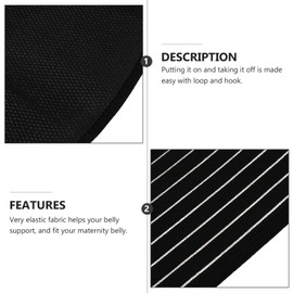 PACKOVE Pregnancy Comfortable Maternity Support Band Elastic Belly Band for Women Abdomen Women's Belly Brace