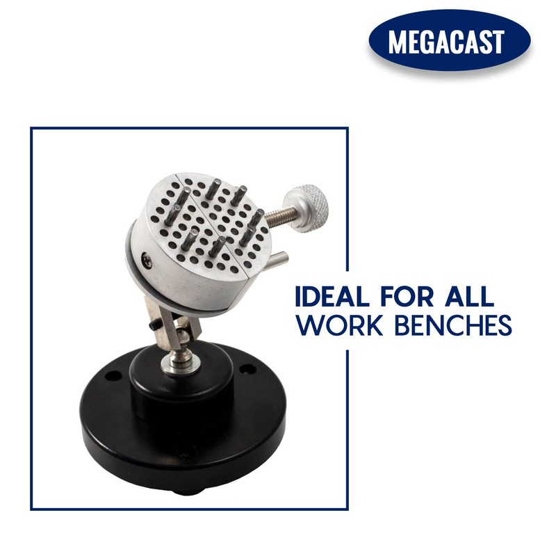 Megacast Hand Free Universal Work Holder, Peg Clamp Base Vise
