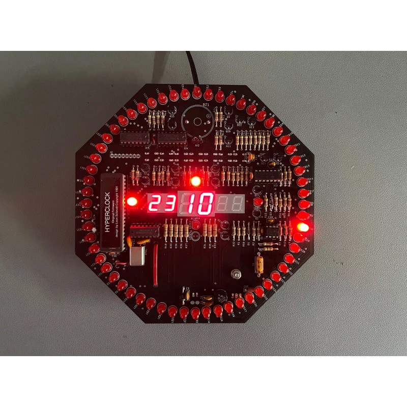 DIYCHRIS Hyper Clock DIY Soldering Kit Premium - Learn to