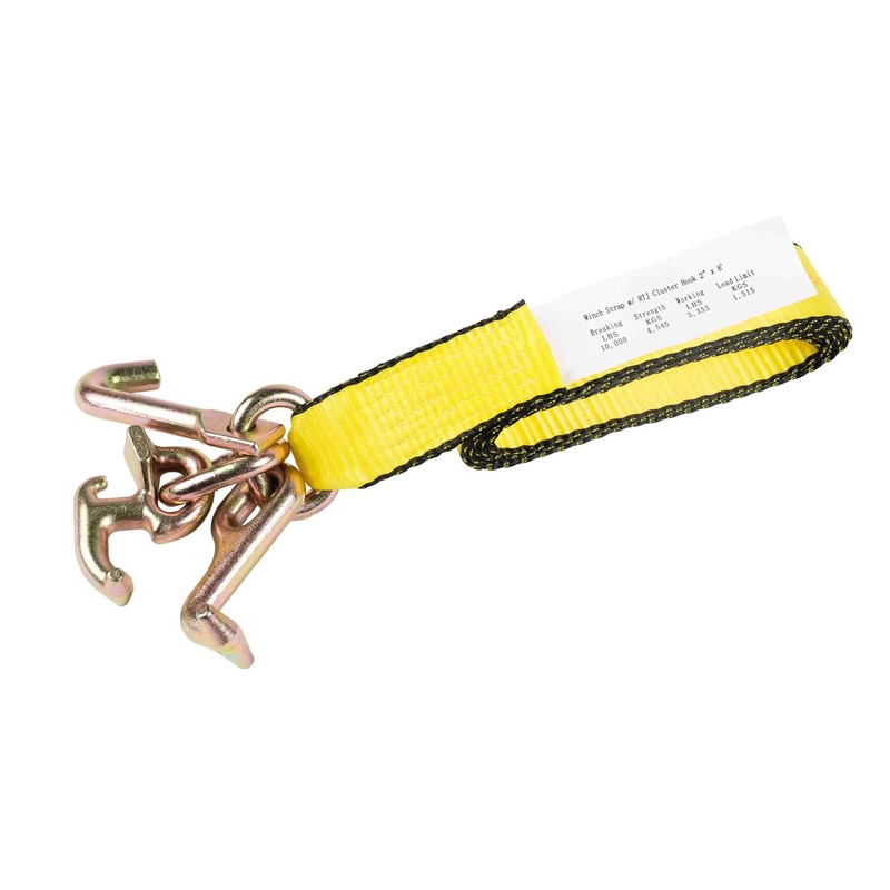 Mytee Products (2 Pack 2" x 8' Recovery Winch Strap