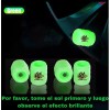 Tapon Luminoso Para Valvula De Llanta Fluorescente 8pz