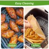 360 Pcs 8” Square Unbleached Heavy Duty Air Fryer Paper