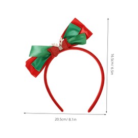 SAFIGLE Christmas Bowknot Headband for Women Festive Holiday Headwear with Reindeer Antlers Comfortable Accessory for Christmas Parties and Celebrations